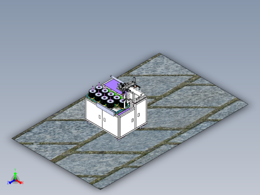 卷盘式上料机sw18可编辑正等轴测缩略图