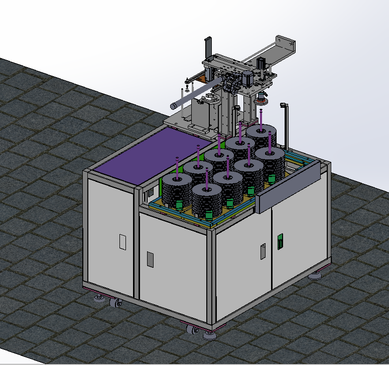 卷盘式上料机sw18可编辑