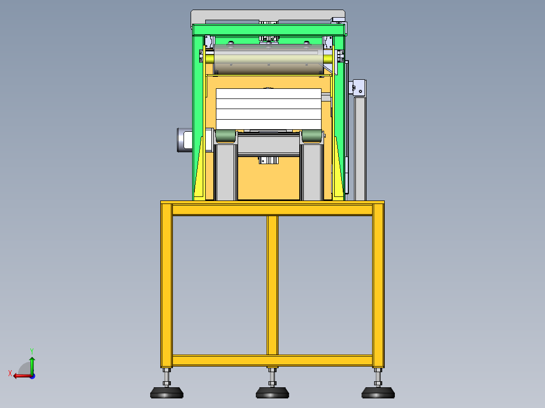 包装盒自动盖膜机sw18可编辑后视图