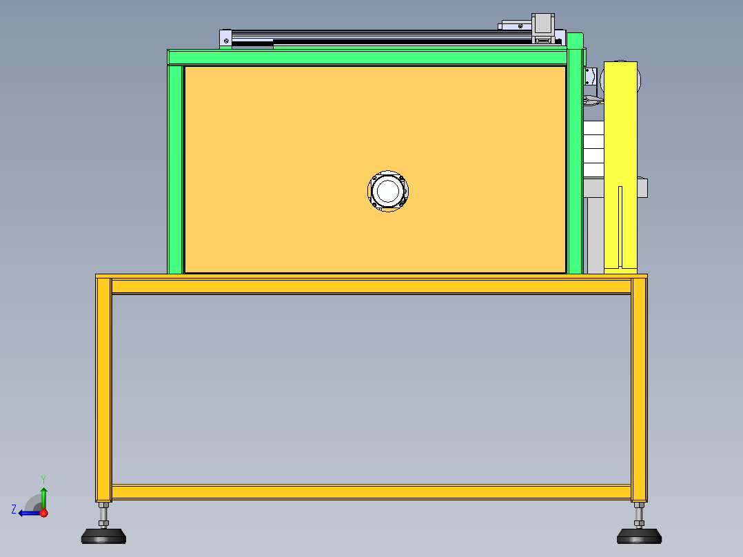 包装盒自动盖膜机sw18可编辑右视图