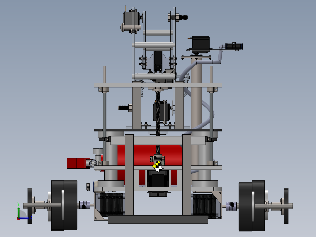 多用途手动操作救援小车sw21可编辑左视图