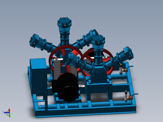 双机组三列往复式氮气压缩机