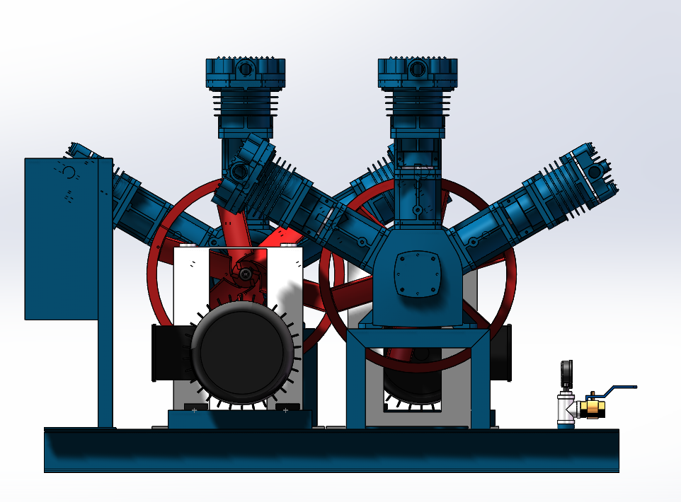 双机组三列往复式氮气压缩机