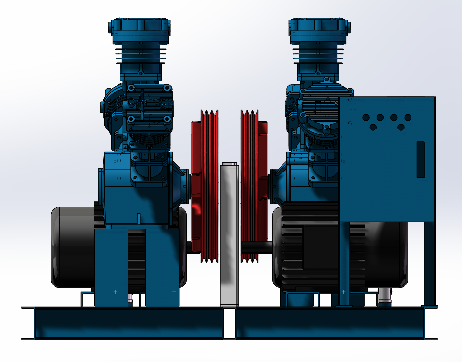 双机组三列往复式氮气压缩机