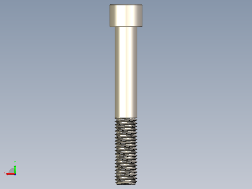 Screw_DIN_912_M12x85_A2.STEP公制内六角螺钉后视缩略图