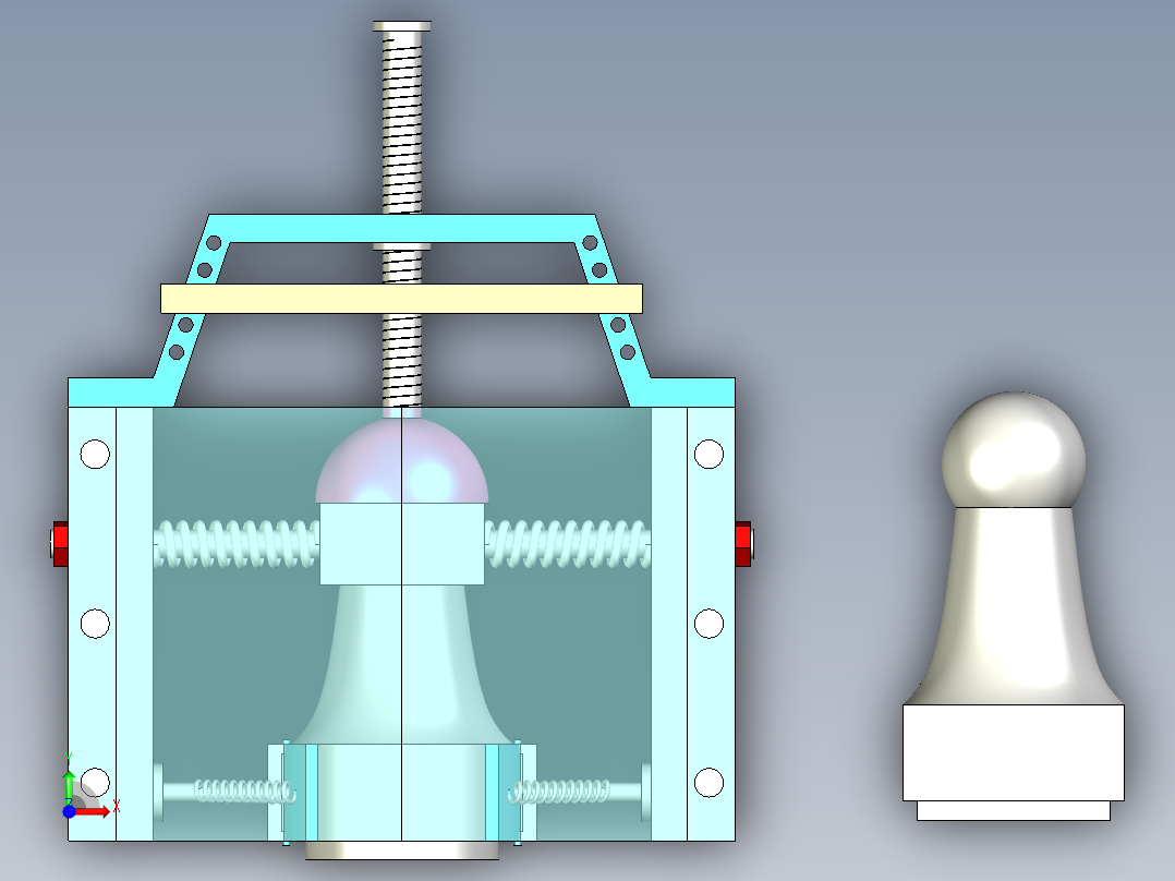 一种印章卡具前视图