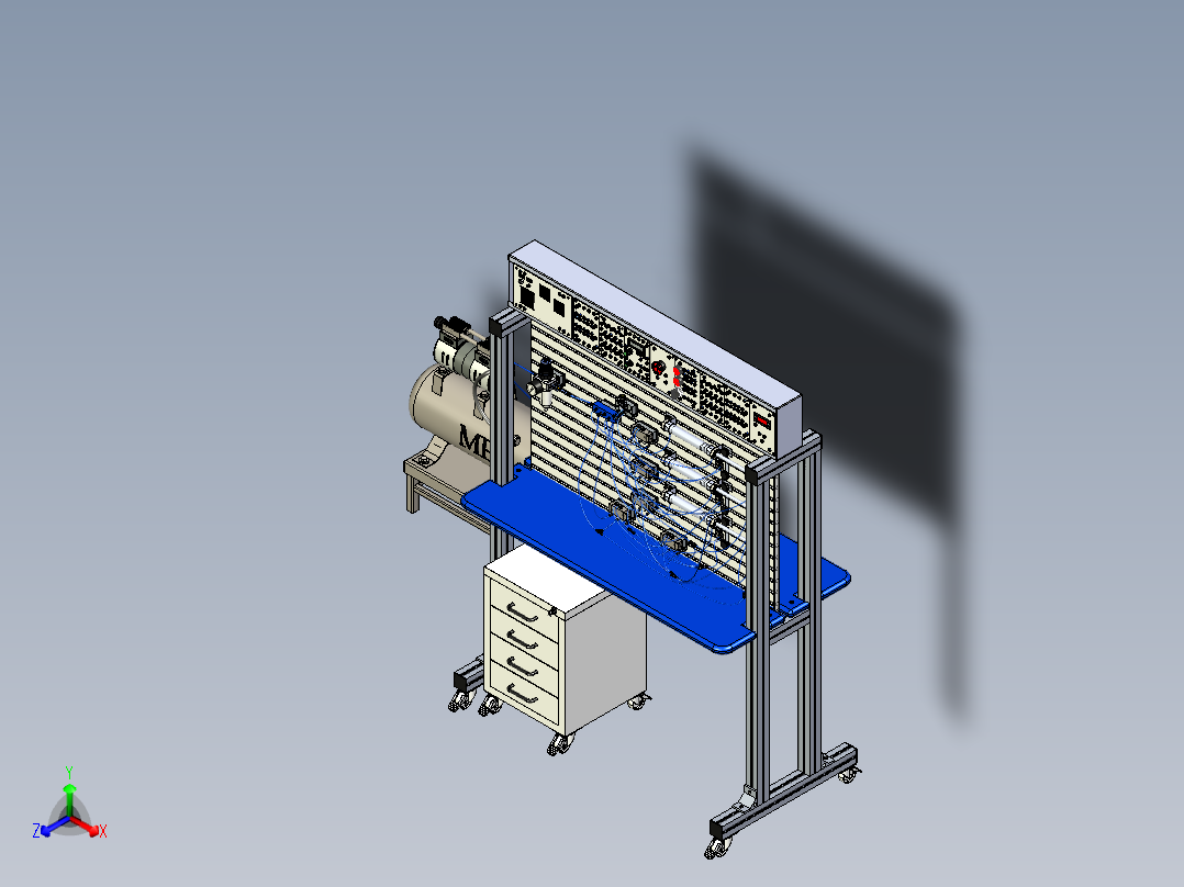 A0003096-气动测试台正等轴测图