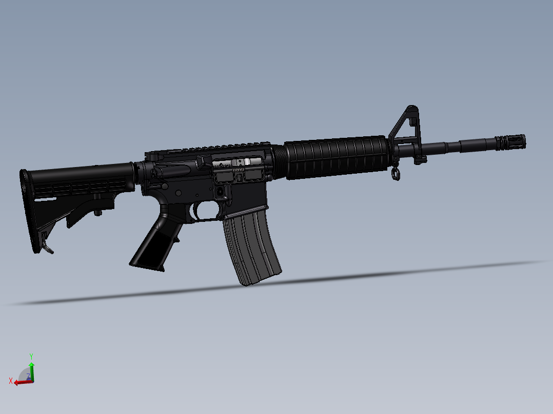 手枪左轮冲锋枪老式狙击步枪设计3D图纸ar-15-fire-control-group-full-auto-1 2 STP SW UG X_T