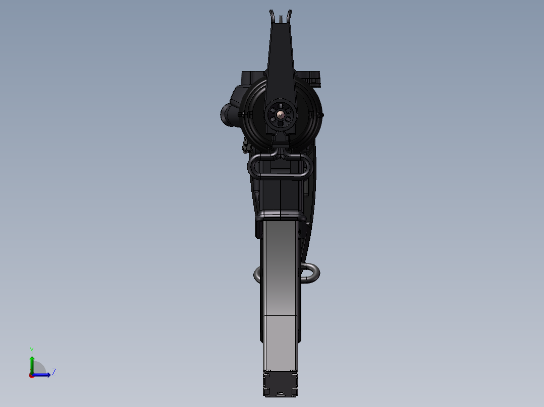 手枪左轮冲锋枪老式狙击步枪设计3D图纸ar-15-fire-control-group-full-auto-1 2 STP SW UG X_T左视图