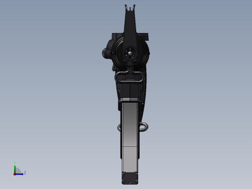 手枪左轮冲锋枪老式狙击步枪设计3D图纸ar-15-fire-control-group-full-auto-1 2 STP SW UG X_T左视缩略图