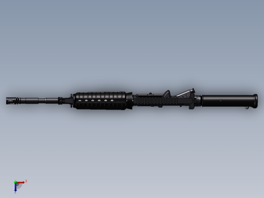手枪左轮冲锋枪老式狙击步枪设计3D图纸ar-15-fire-control-group-full-auto-1 2 STP SW UG X_T俯视缩略图