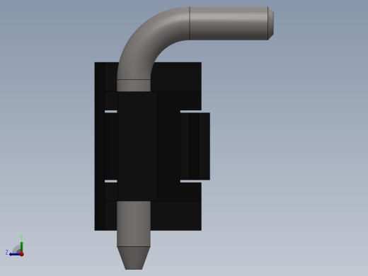 侧突出铰链横柱 HL003-1右视缩略图