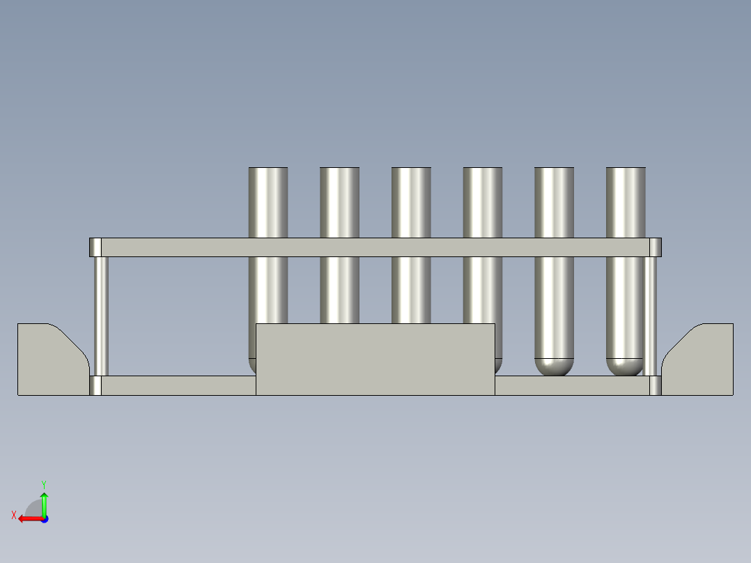 1试管存放区0后视图