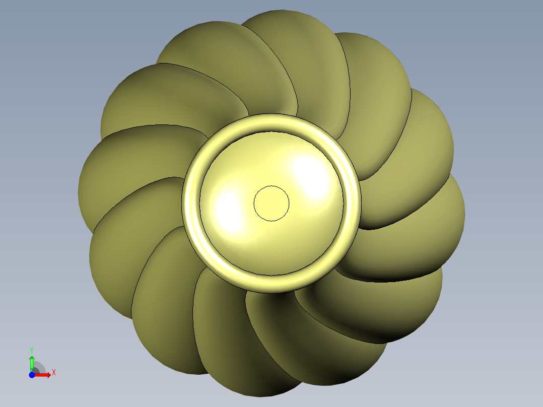 花瓶金色前视图