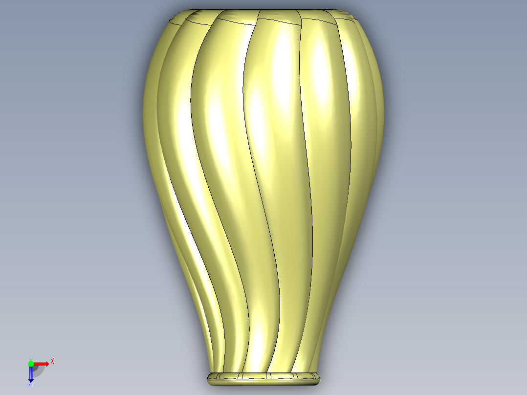 花瓶金色俯视图