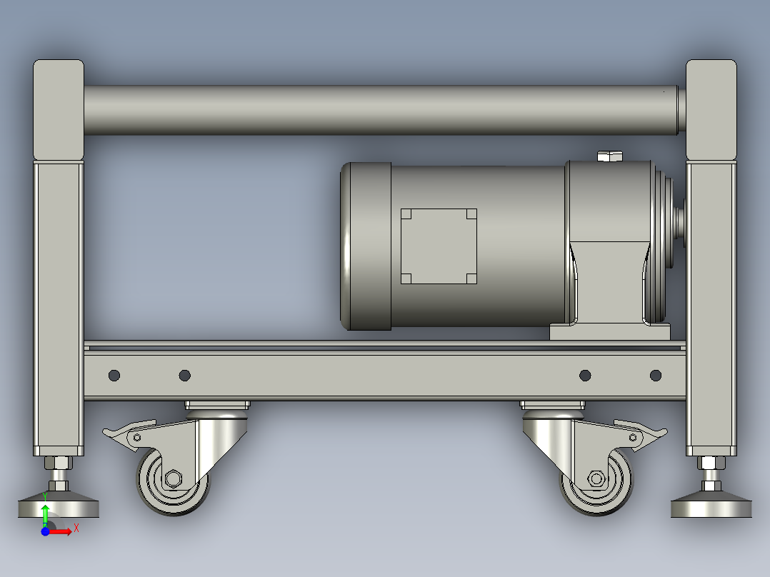 2米滚筒线前视图
