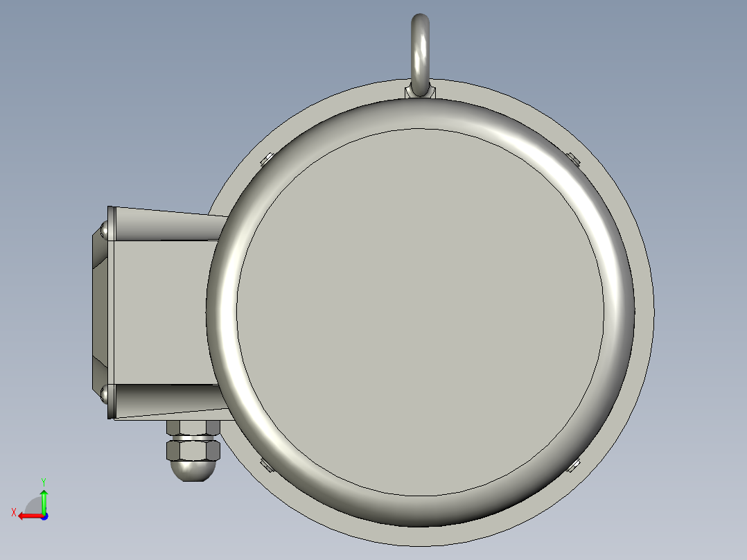 R97底脚轴伸式安装斜齿轮减速机R97-Y75-4P-1824-M1-0_电机后视图