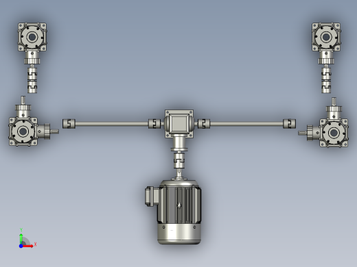 DFL050B-S2-ST500-2200X650(中心距-T7+380V15KW-B3电机前视缩略图