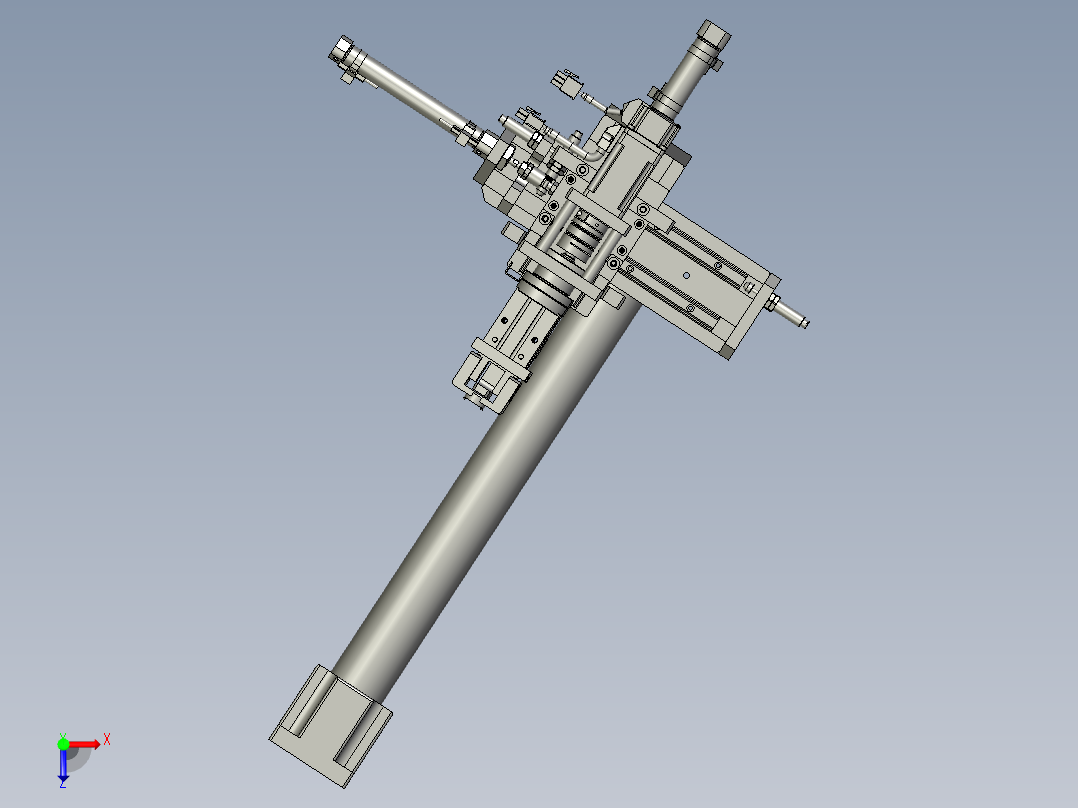 按钮搬运插入组件俯视图
