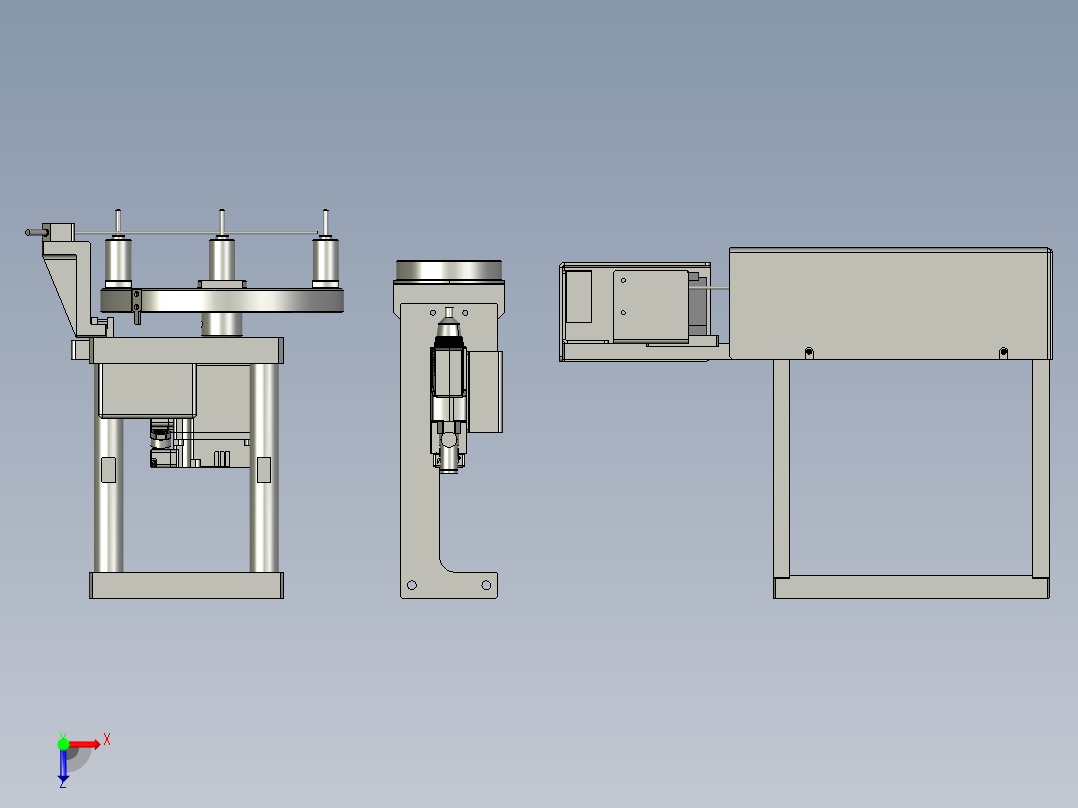 E19472-191-000-X1-刀具处理模组俯视图