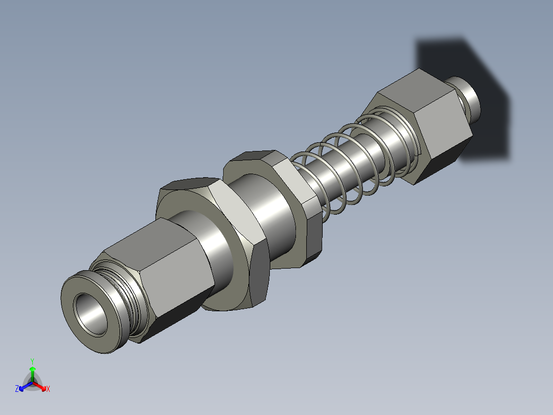 吸盘组合正等轴测图