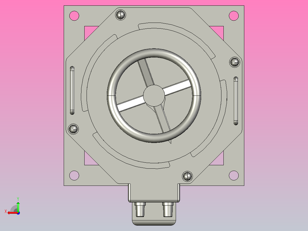 TSGC2J-40接触调压器三维模型202011后视图