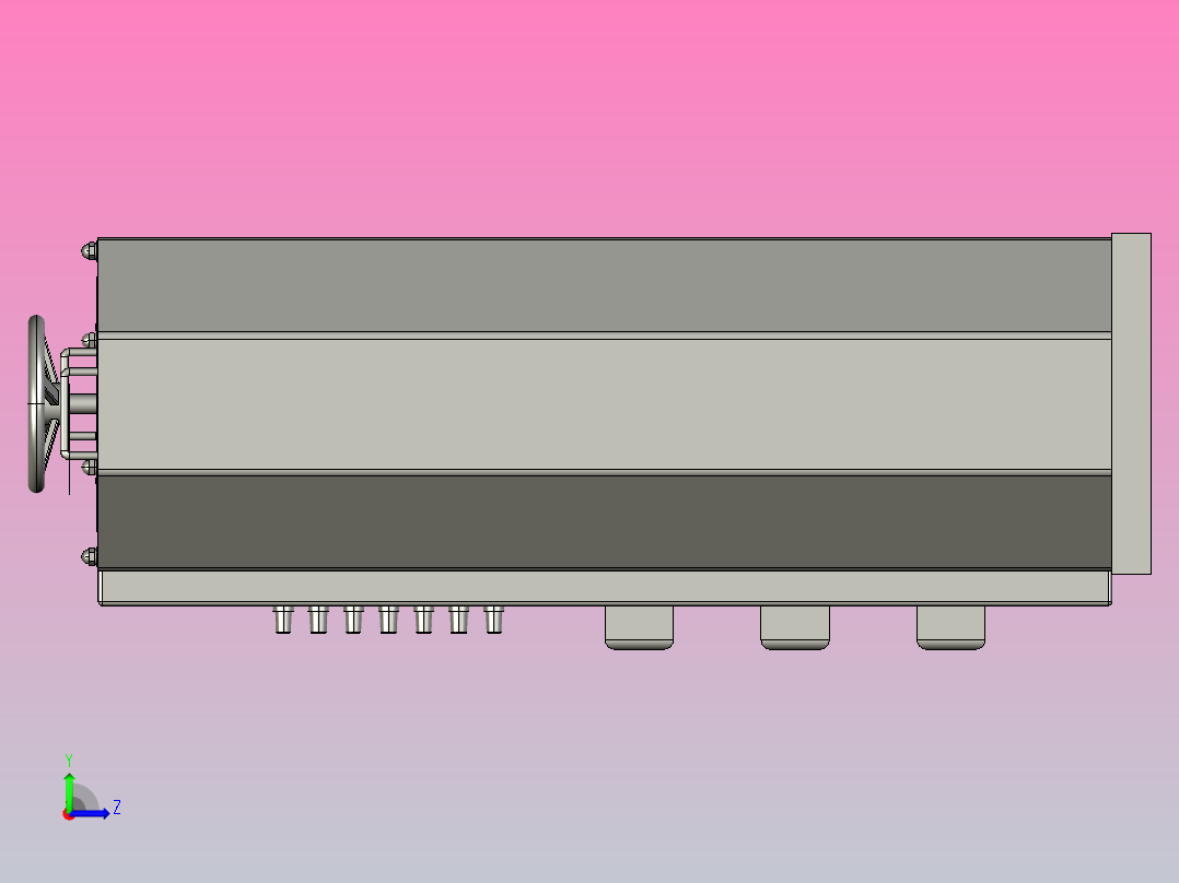 TSGC2J-40接触调压器三维模型202011左视图