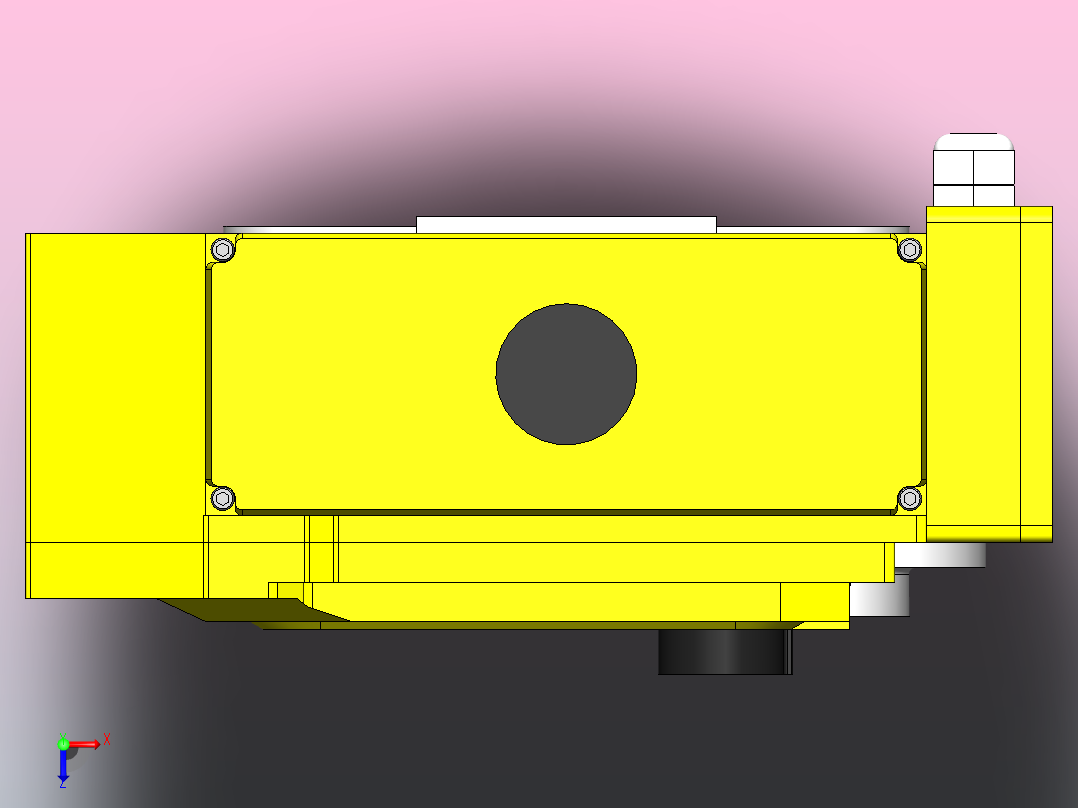 DDDX-03对夹式电动蝶阀[DDDX-03]DN200俯视图