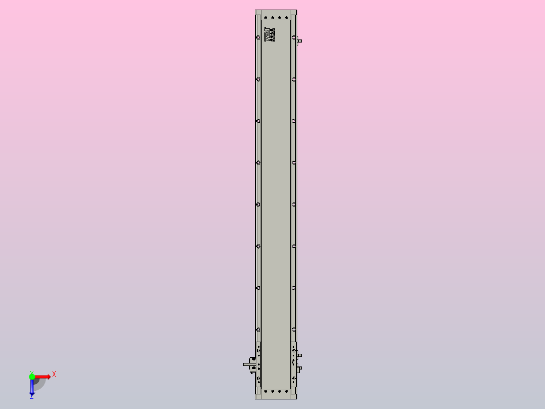 直驱直线电机轴TPA-LNP3-120-35C2-1-L900-3-C-10-N3俯视图