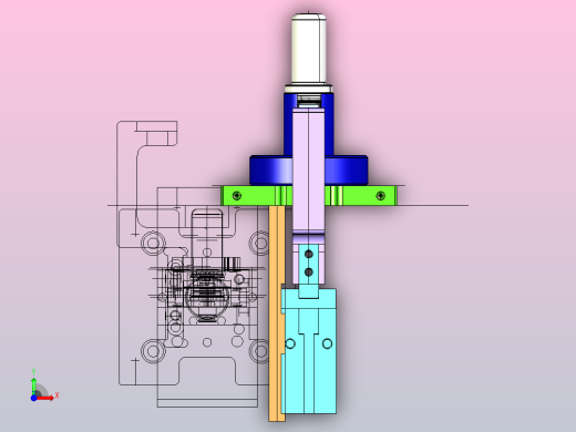 产品夹紧机构前视缩略图