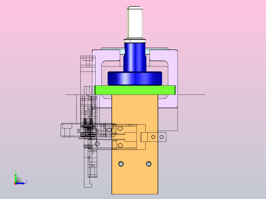 产品夹紧机构左视缩略图