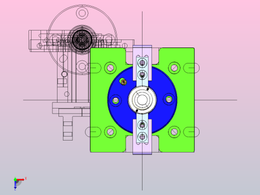 产品夹紧机构俯视缩略图