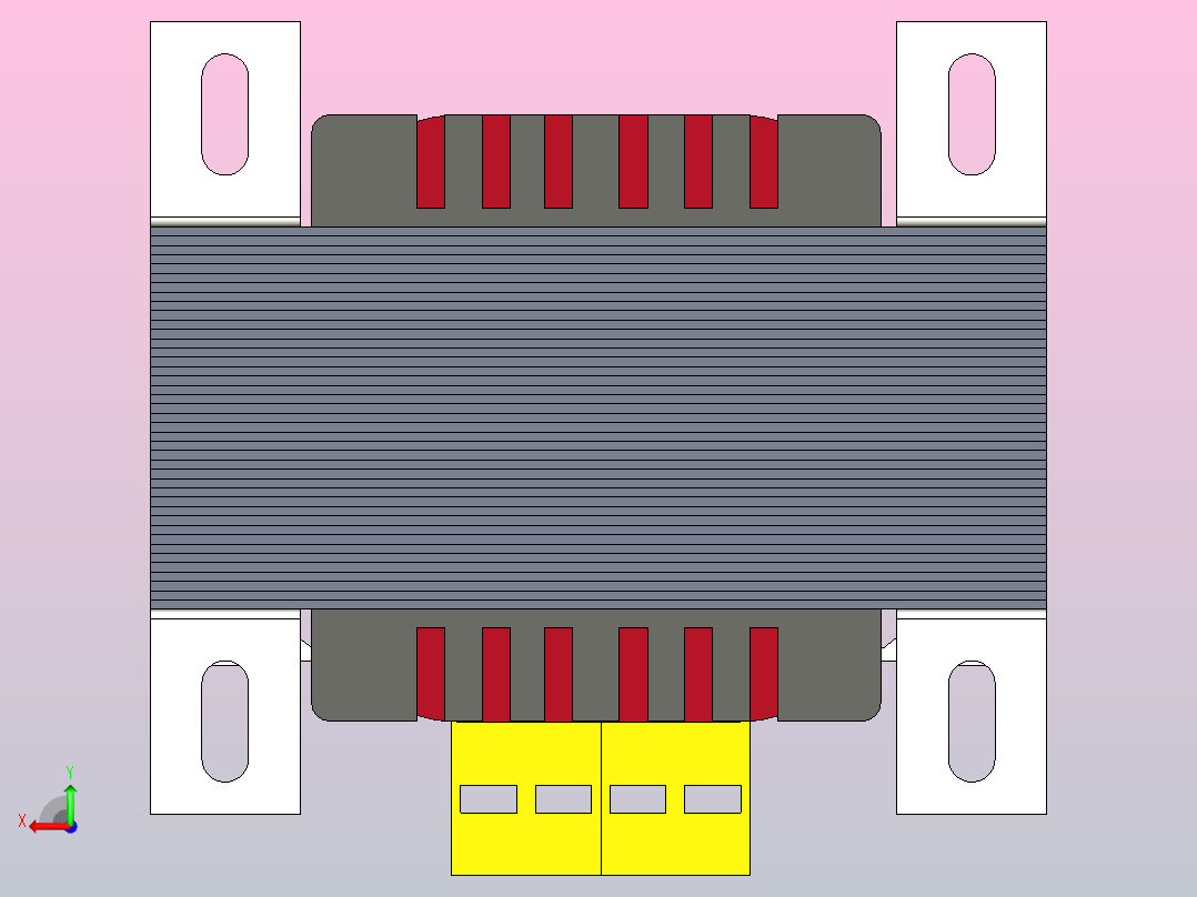 150VA 单相变压器后视图