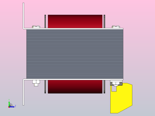 150VA 单相变压器左视缩略图