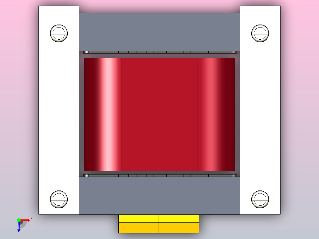 150VA 单相变压器俯视图