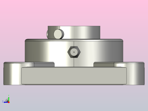 FU204-PBT-C1塑料方形轴承座右视缩略图
