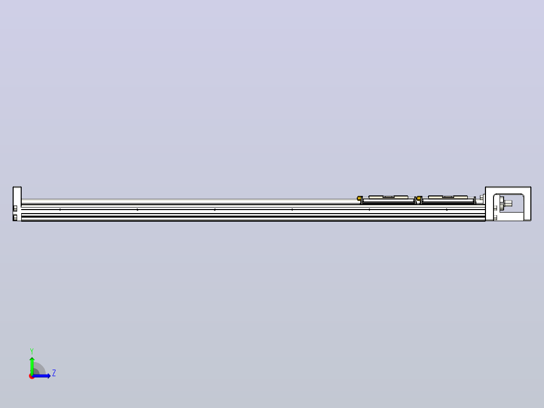 KK60-600A2-F0 模组 标准A2双滑座 KK60-A2-F0 替换上银左视图