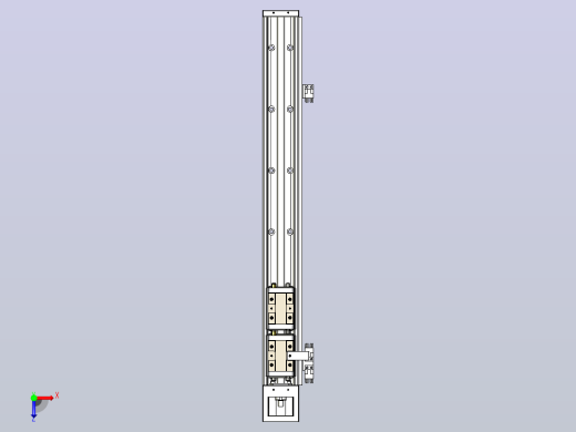 KK60-600A2-F0 模组 标准A2双滑座 KK60-A2-F0 替换上银俯视缩略图