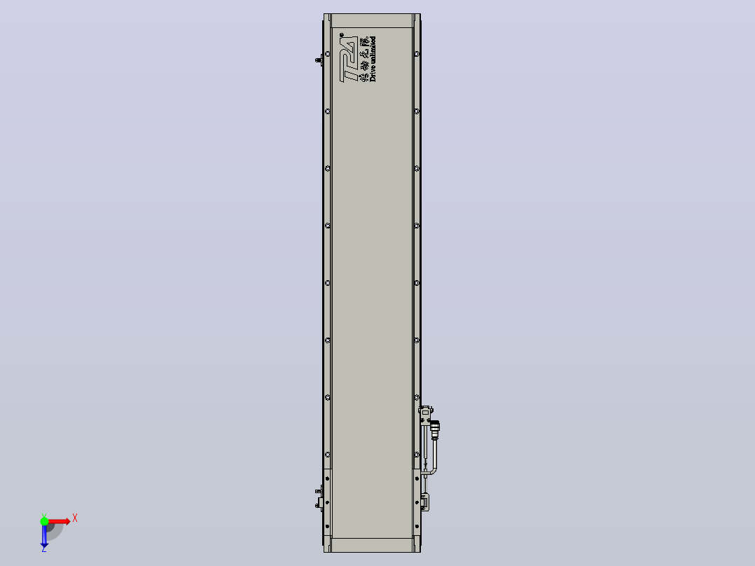 直驱直线电机轴TPA-LNP2-200-55C2-1-L900-3-C-05-N3俯视图