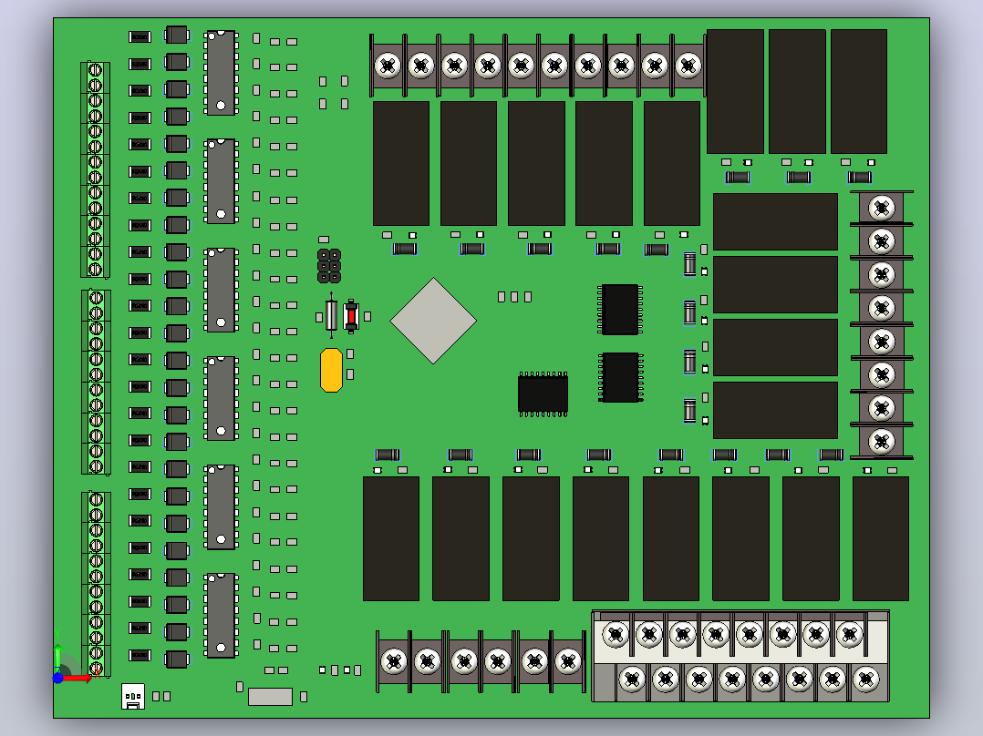 起重机Atmega128 plc前视图
