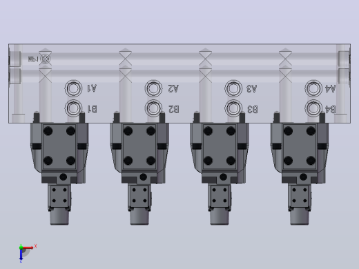 海上火箭发射稳定平台液压系统设计（SW+CAD+说明书）俯视缩略图