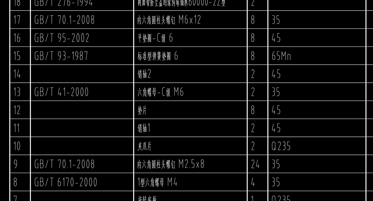 机械臂小车CAD
