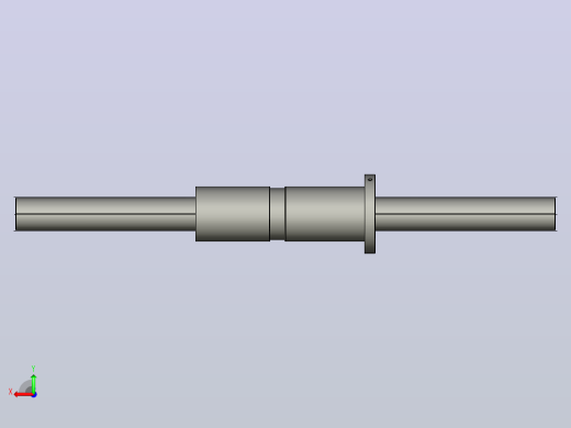 DKFZD5020-5滚珠丝杆3D模型后视缩略图