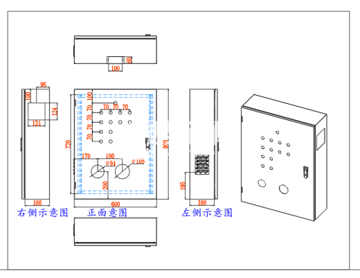 钣金箱体展开图钣金生产图缩略图