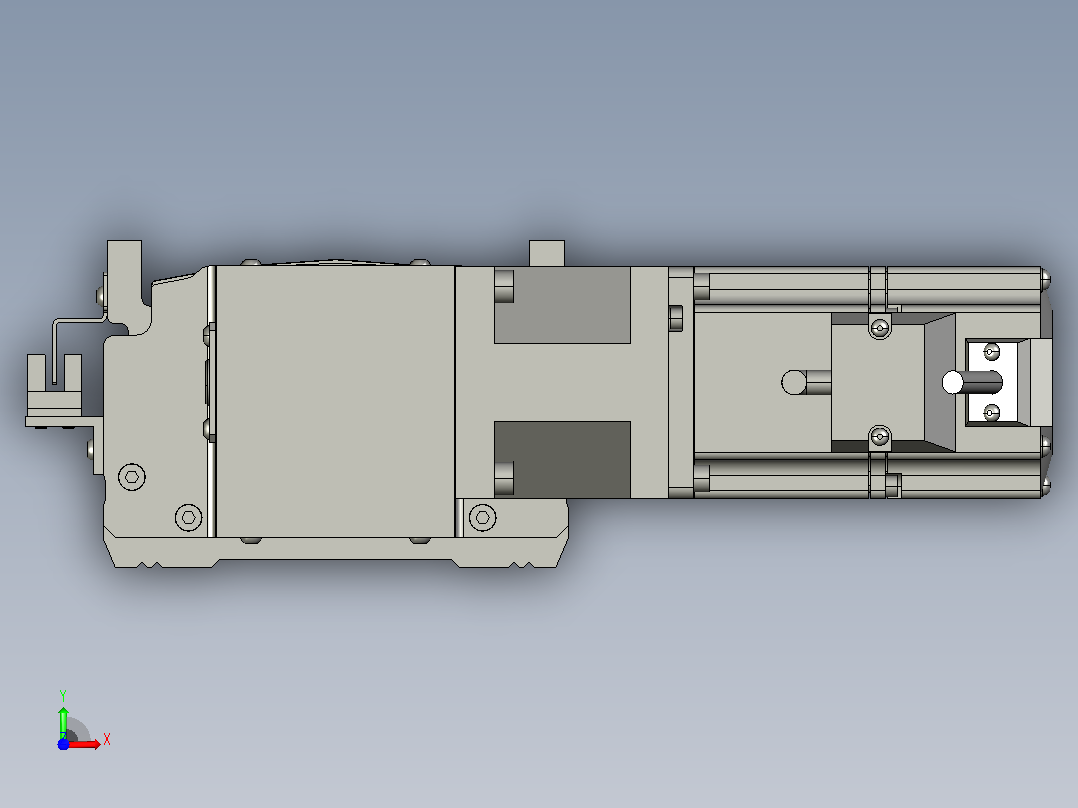 MT120BT半封闭皮带滑台[MT120BT.L100.1100.LT.P40.C3]前视图