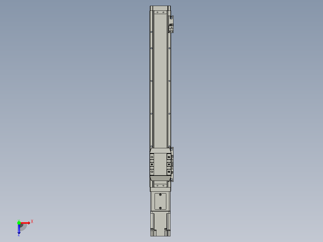 滚珠丝杠直线轴内置导轨TPA-GCR-65-1610C-L400-M-M40-N3俯视图