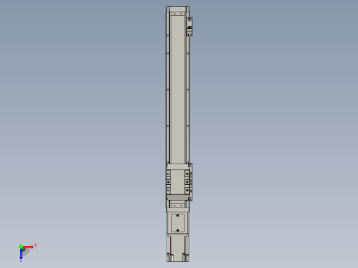 滚珠丝杠直线轴内置导轨TPA-GCR-65-1610C-L400-M-M40-N3俯视缩略图