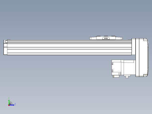 滚珠丝杠直线轴内置导轨TPA-GCR-40-1210C-L200-MP-M10-N3左视缩略图