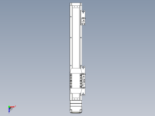 滚珠丝杠直线轴内置导轨TPA-GCR-40-1210C-L200-MP-M10-N3俯视缩略图