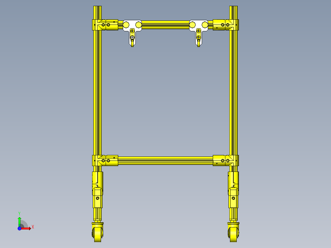 塑料袋开闭底座前视图